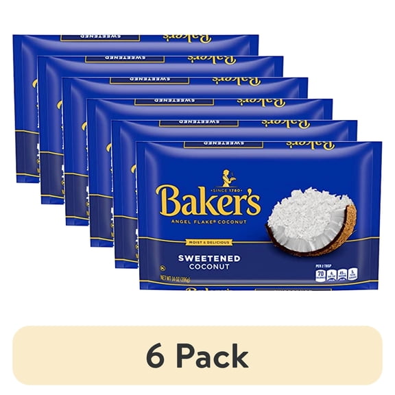 (6 pack) Bakers Angel Flake Sweetened Coconut (Pack Of 2)