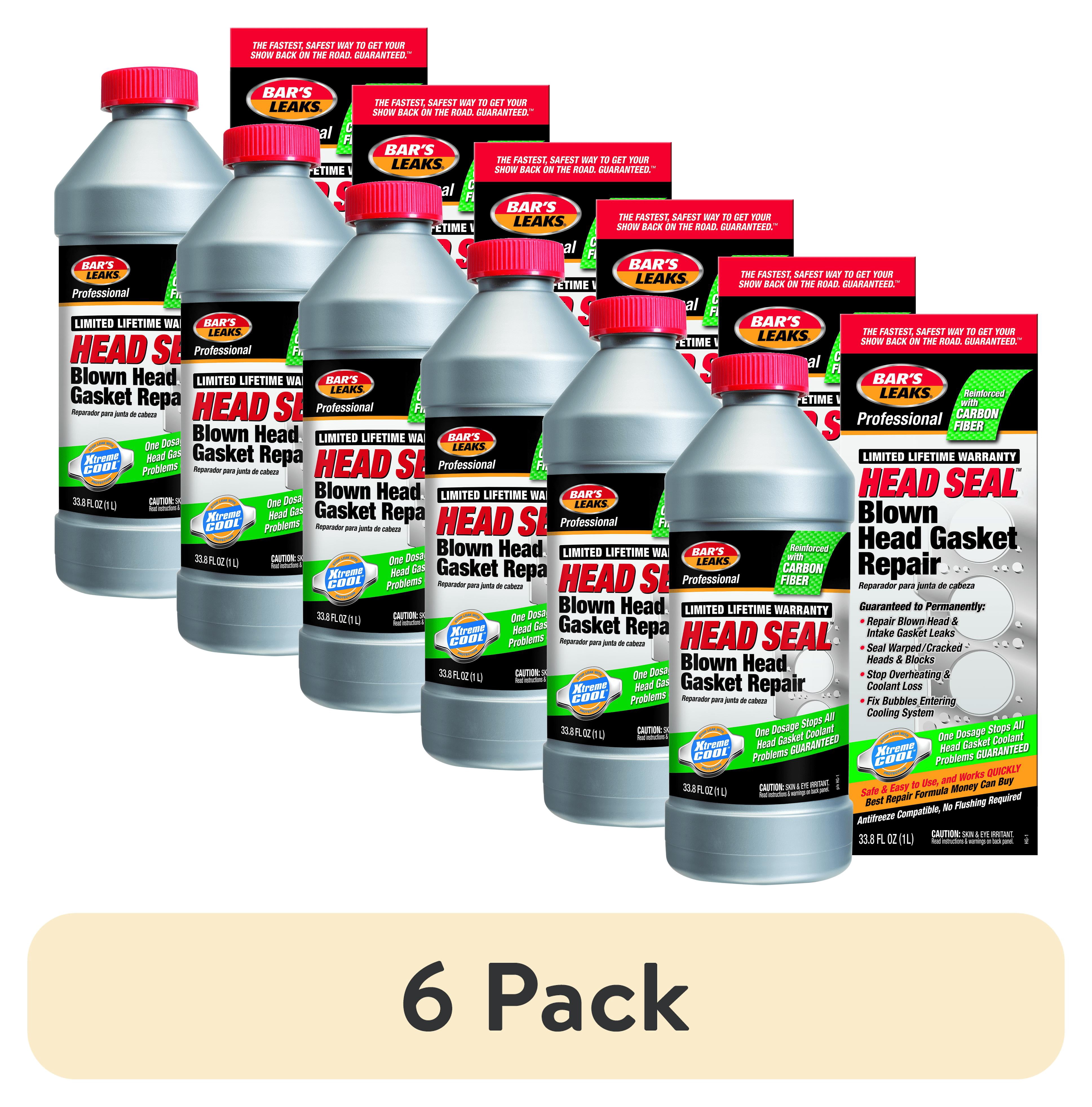 (6 pack) Bar's Leaks Head Seal Blown Head Gasket Repair, Automotive Additive, 33.8 oz