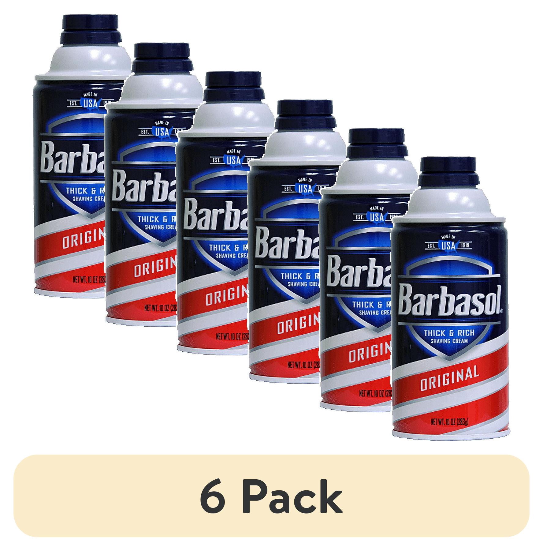 (6 pack) Barbasol Original Thick and Rich Cream Men Shaving Cream, 10 ...