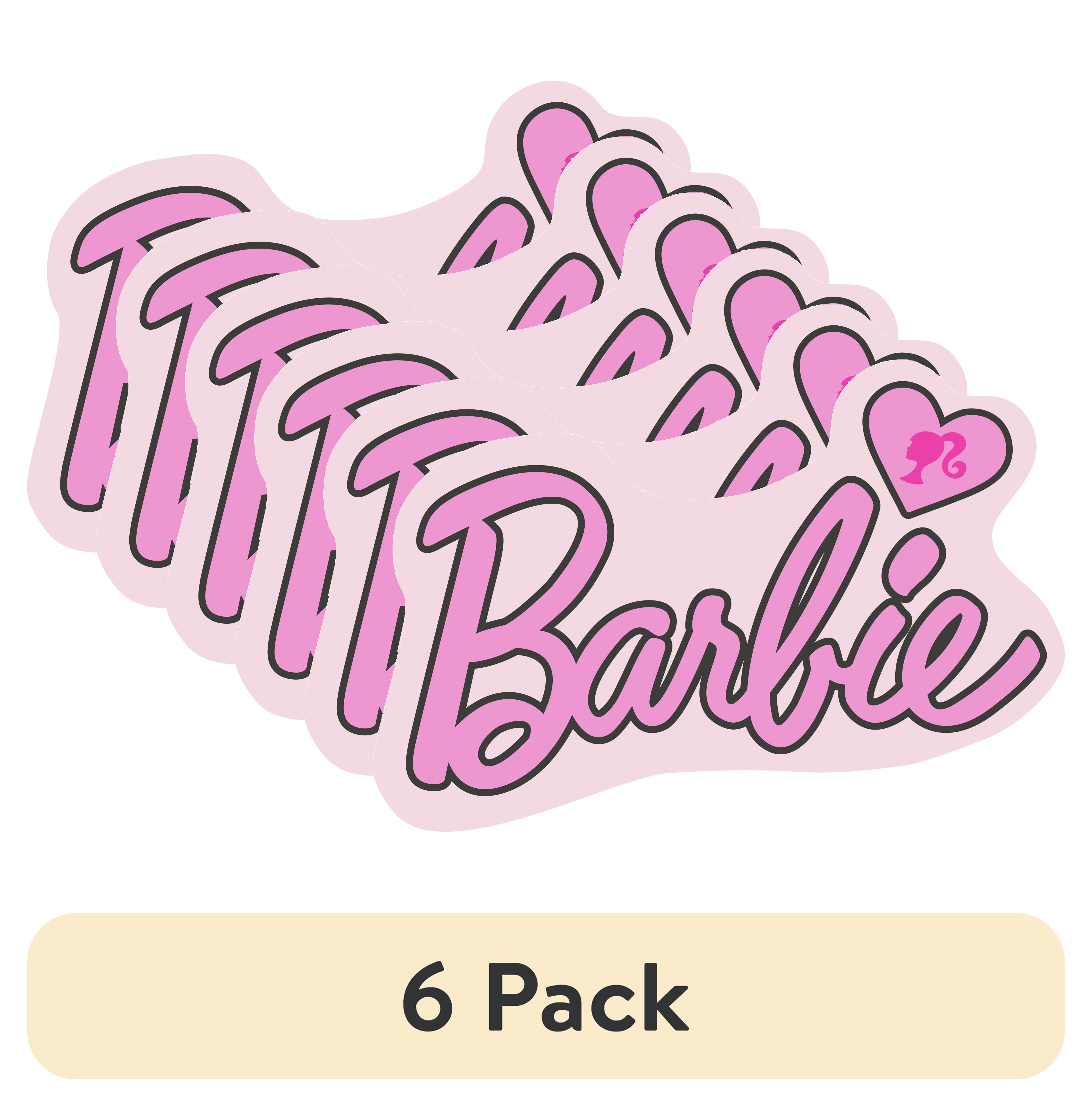 (6 pack) Barbie Kids Plush Bedding Cuddle and Decorative Pillow Buddy, Pink, Mattel