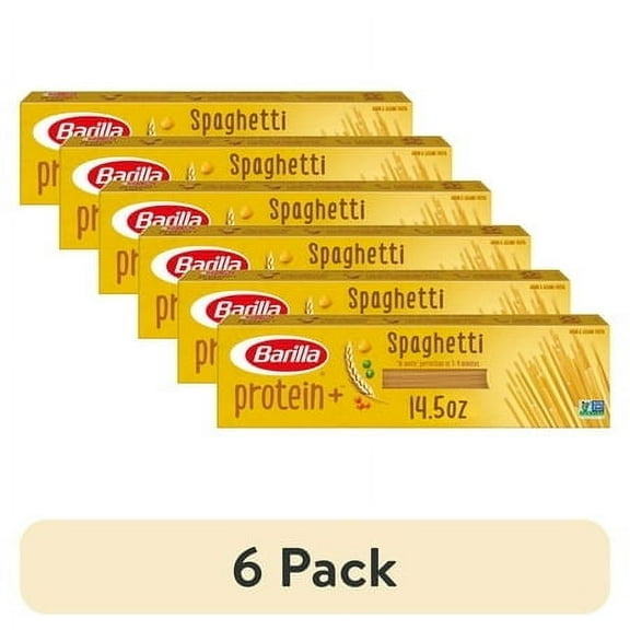 (6 pack) Barilla Protein+ Spaghetti Pasta, Plant Based Pasta, 14.5oz