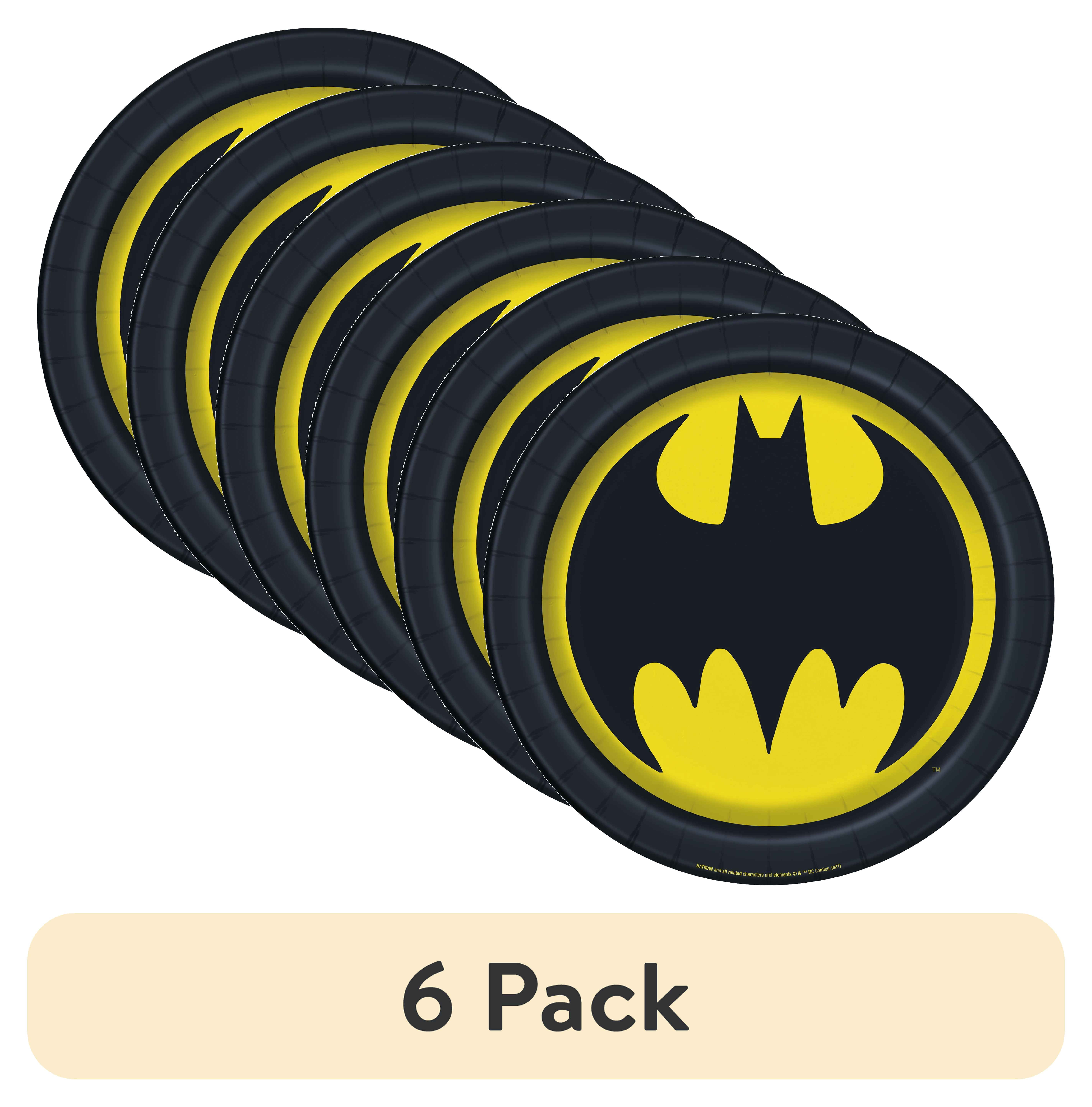 (6 pack) Batman Birthday Paper Dessert Plates, 7in, 8ct