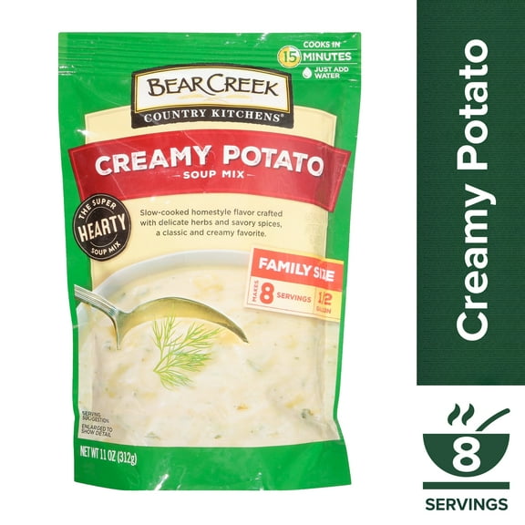 (6 pack) Bear Creek Country Kitchens Creamy Potato Soup Mix, 11 OZ Pouch