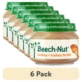 thumbnail image 1 of (6 pack) Beech-Nut Stage 1 Baby Food, Turkey & Turkey Broth, 2.5 oz Jar, 1 of 7