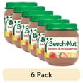 thumbnail image 1 of (6 pack) Beech-Nut Stage 2 Baby Food, Banana & Strawberries, 4 oz Jar, 1 of 6
