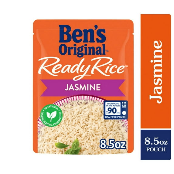 (6 pack) Ben's Original Ready Rice Jasmine Rice, Easy Dinner Side, 8.5 Ounce Pouch