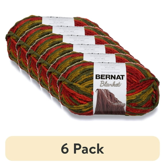 (6 pack) Bernat Blanket Yarn, 300g, Harvest