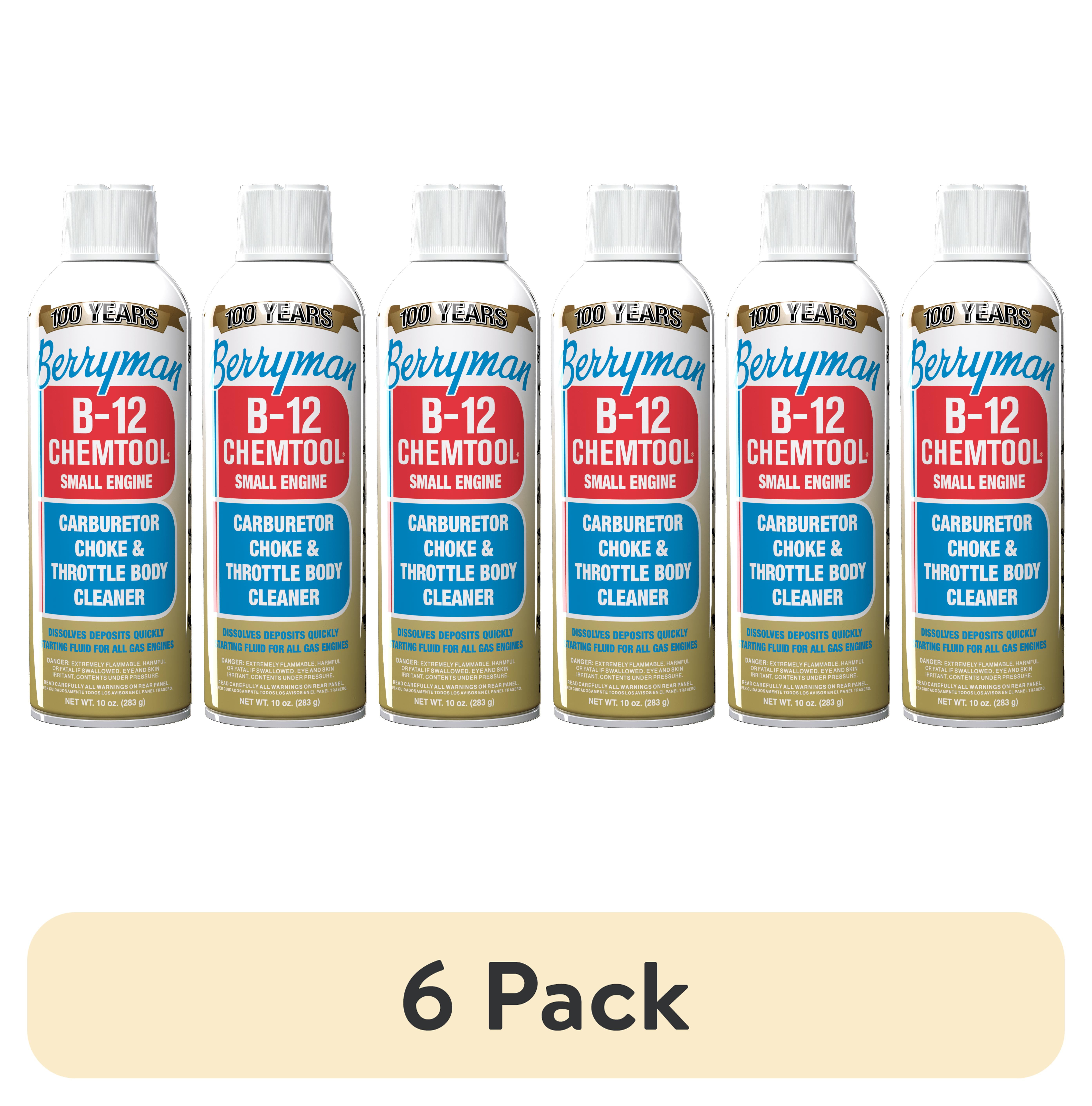 6 pack) Berryman Products 0110 B-12 Chemtool Carburetor & Engine