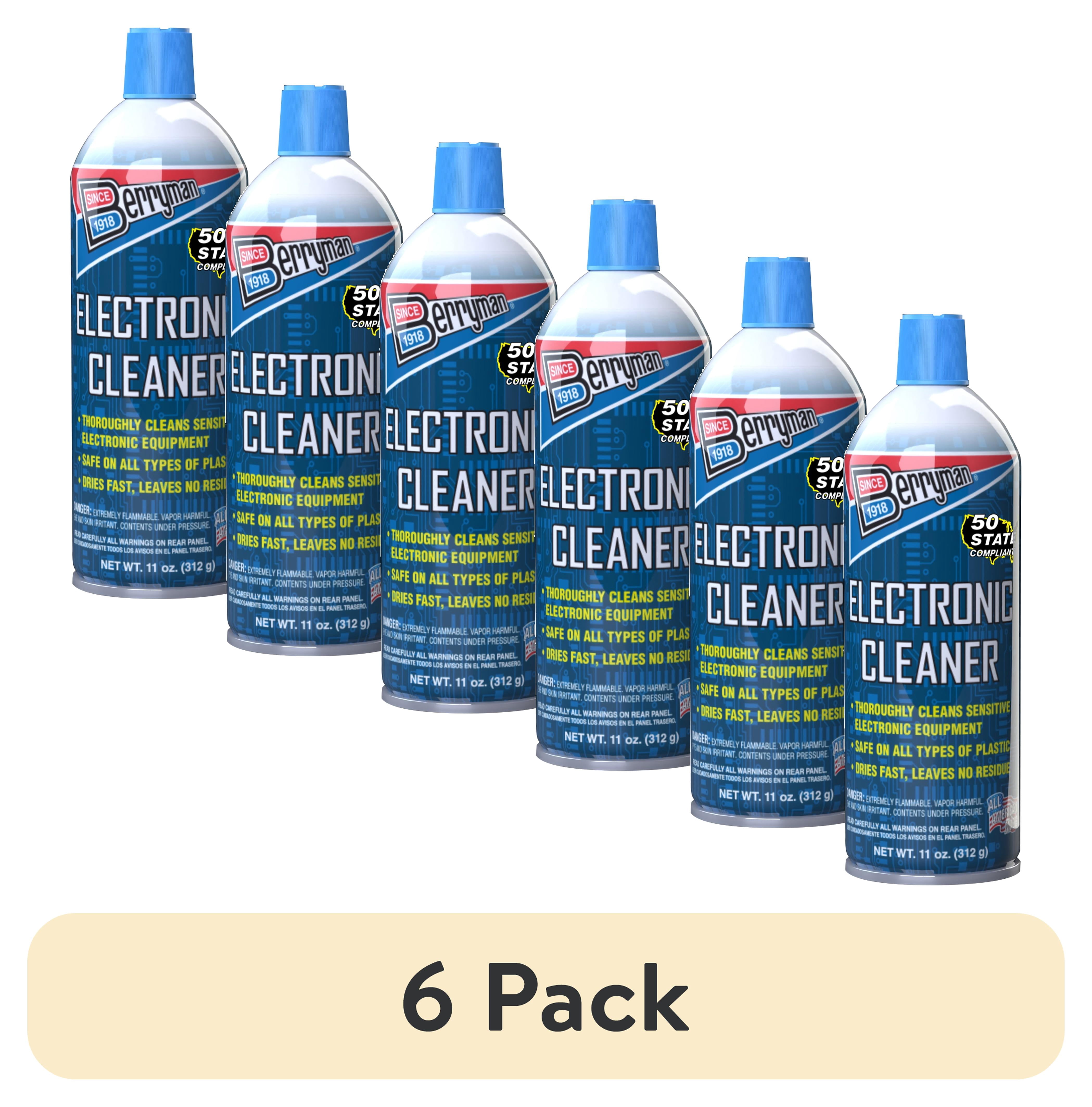 (6 pack) Berryman Products 2206C Electronic Cleaner for Automotive Use, 11 oz. Aerosol