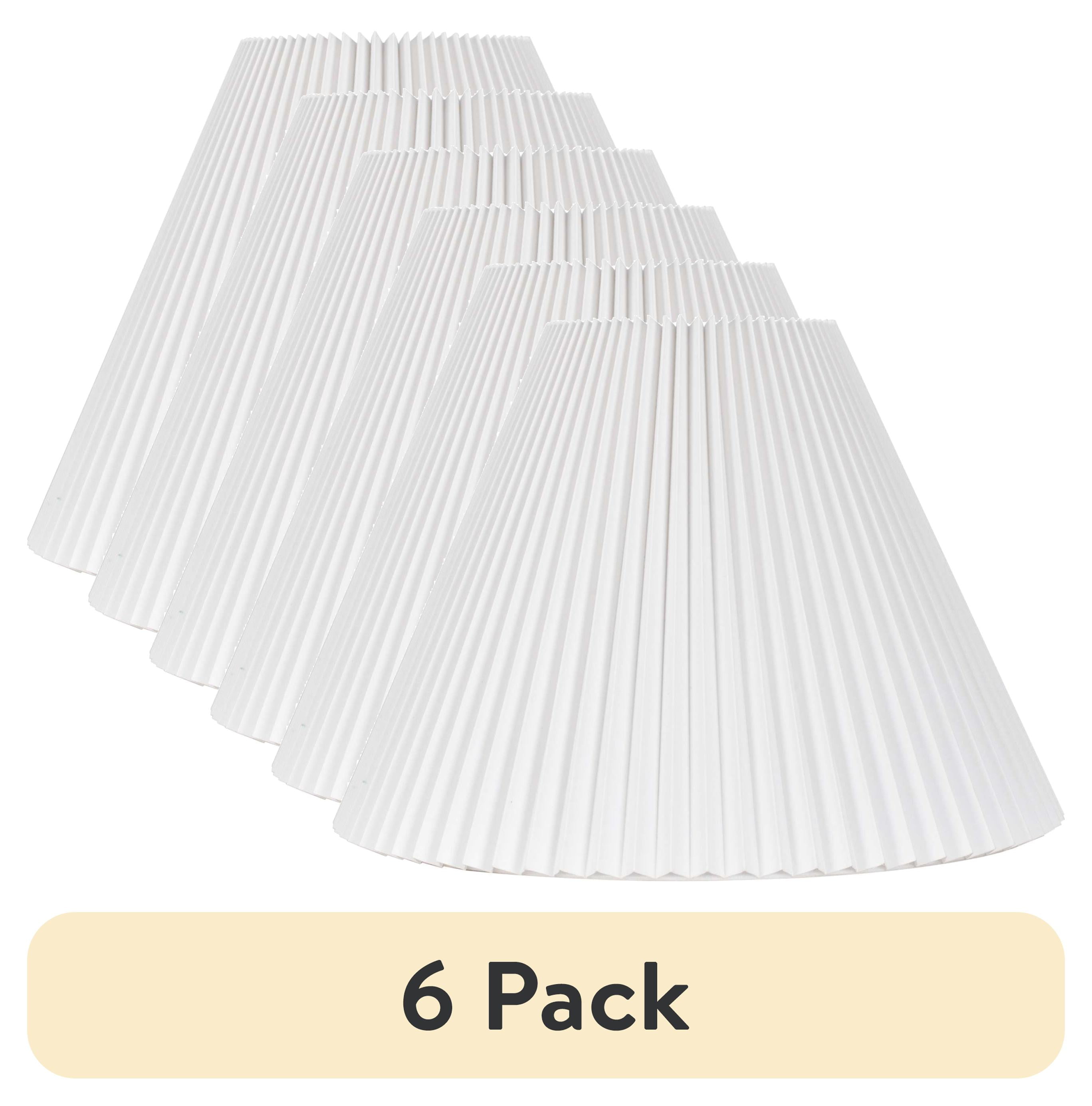 (6 pack) Better Homes & Gardens 6x15x11" White Knife Pleat Shade