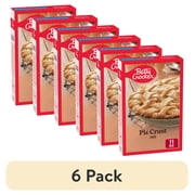 (6 pack) Betty Crocker Pie Crust Mix, Makes Two 9-inch Crusts, 11 oz.