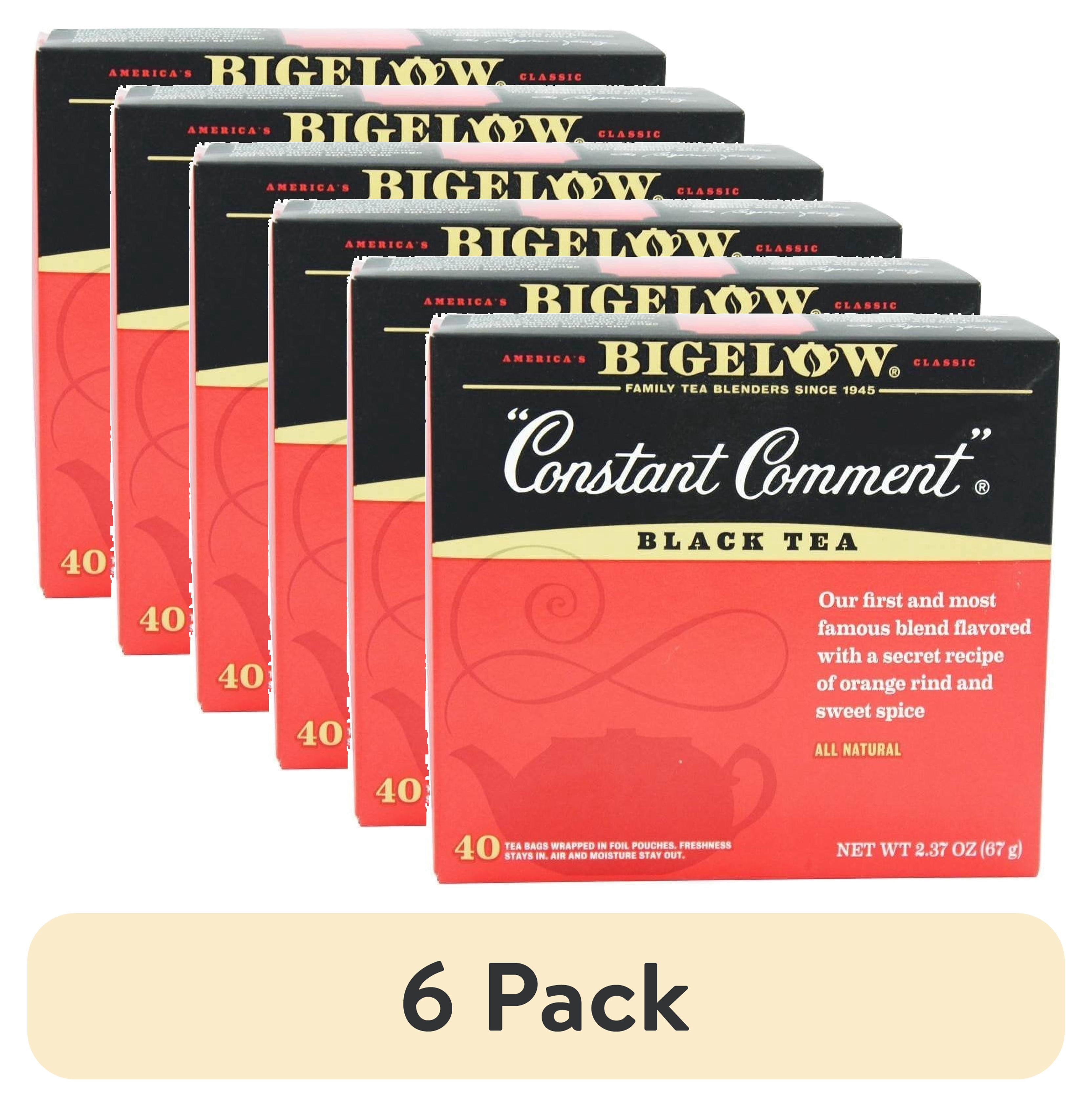 (6 pack) Bigelow Tea Constant Comment Black Tea - 40 Tea Bags - Walmart.com