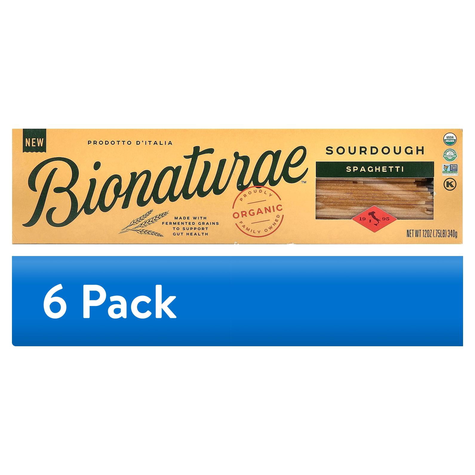 (6 pack) Bionaturae Organic Sourdough Spaghetti, 12 oz, Gluten-Free, Non-GMO