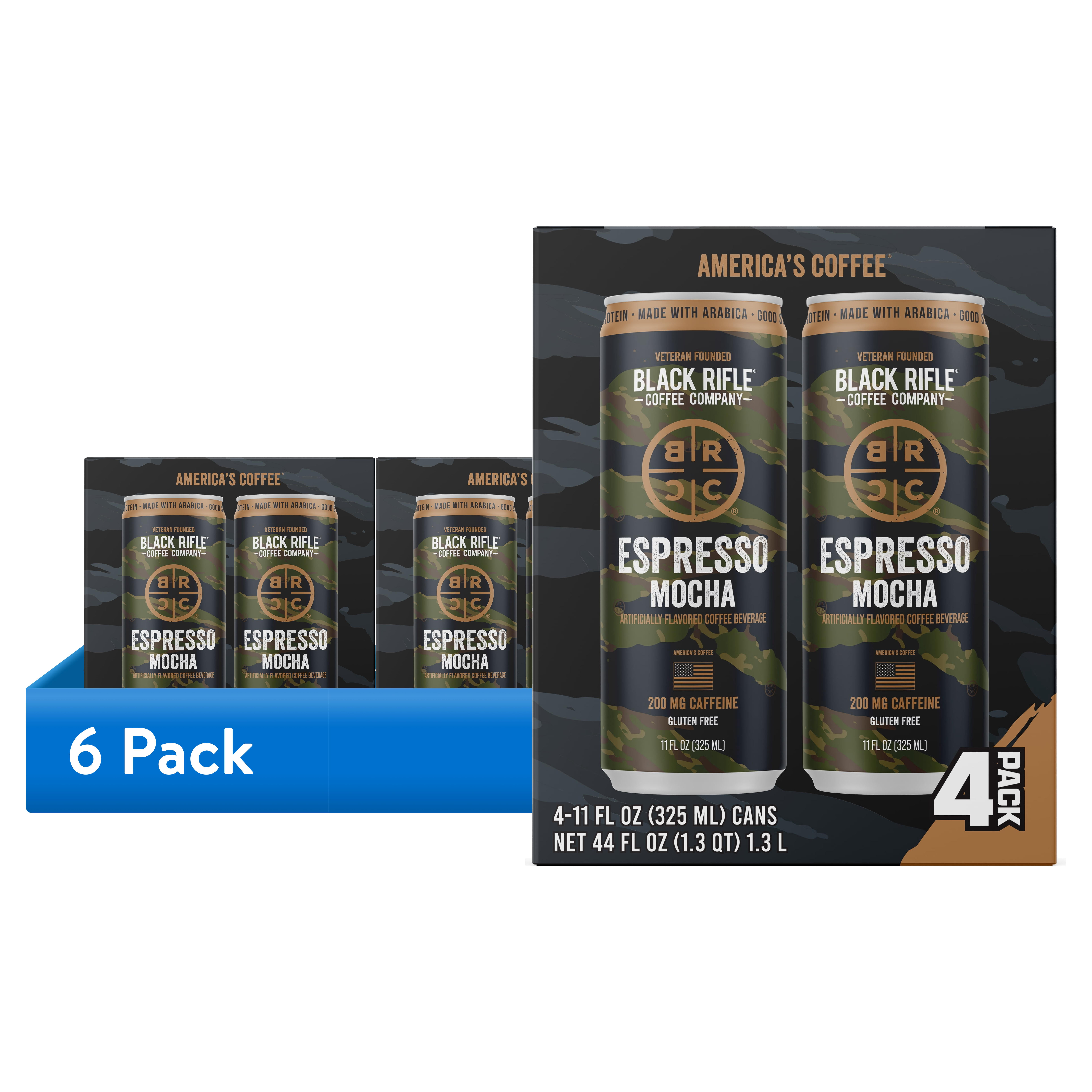 6 pack) Black Rifle Coffee Company Iced Espresso Mocha, Ready to