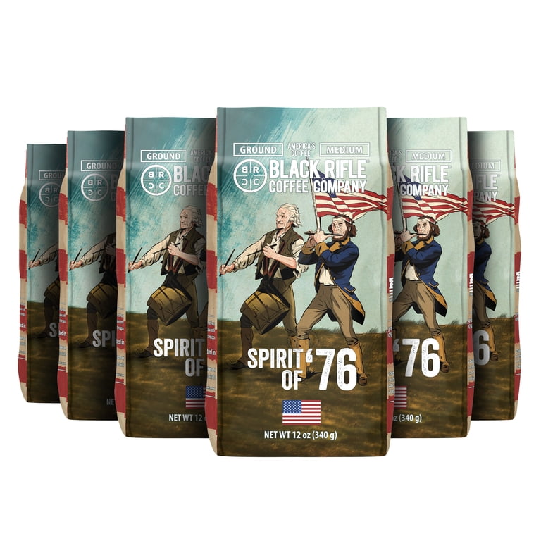 6 pack) Black Rifle Coffee Spirit of '76, Medium Roast, Ground