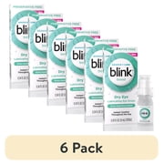 6 pack Blink Boost Preservative-Free Lubricating Eye Drops, Contact Lens Friendly, 10 mL
