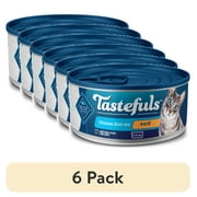 Blue Buffalo Tastefuls Natural Wet Cat Food, Adult, Chicken Paté, 5.5-oz. Can