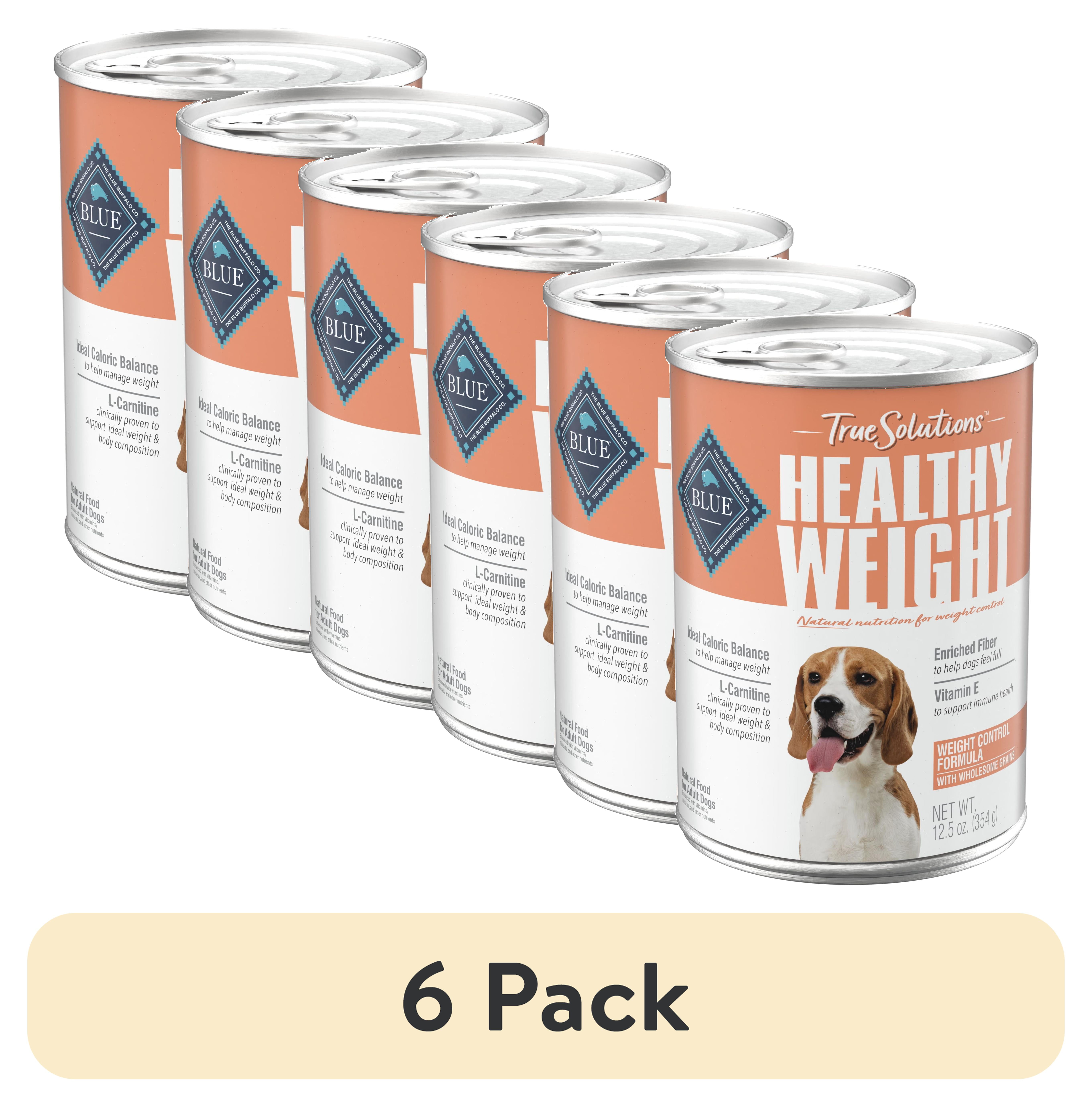 (6 pack) Blue Buffalo True Solutions Weight Control Wet Dog Food, 12.5-oz. Can