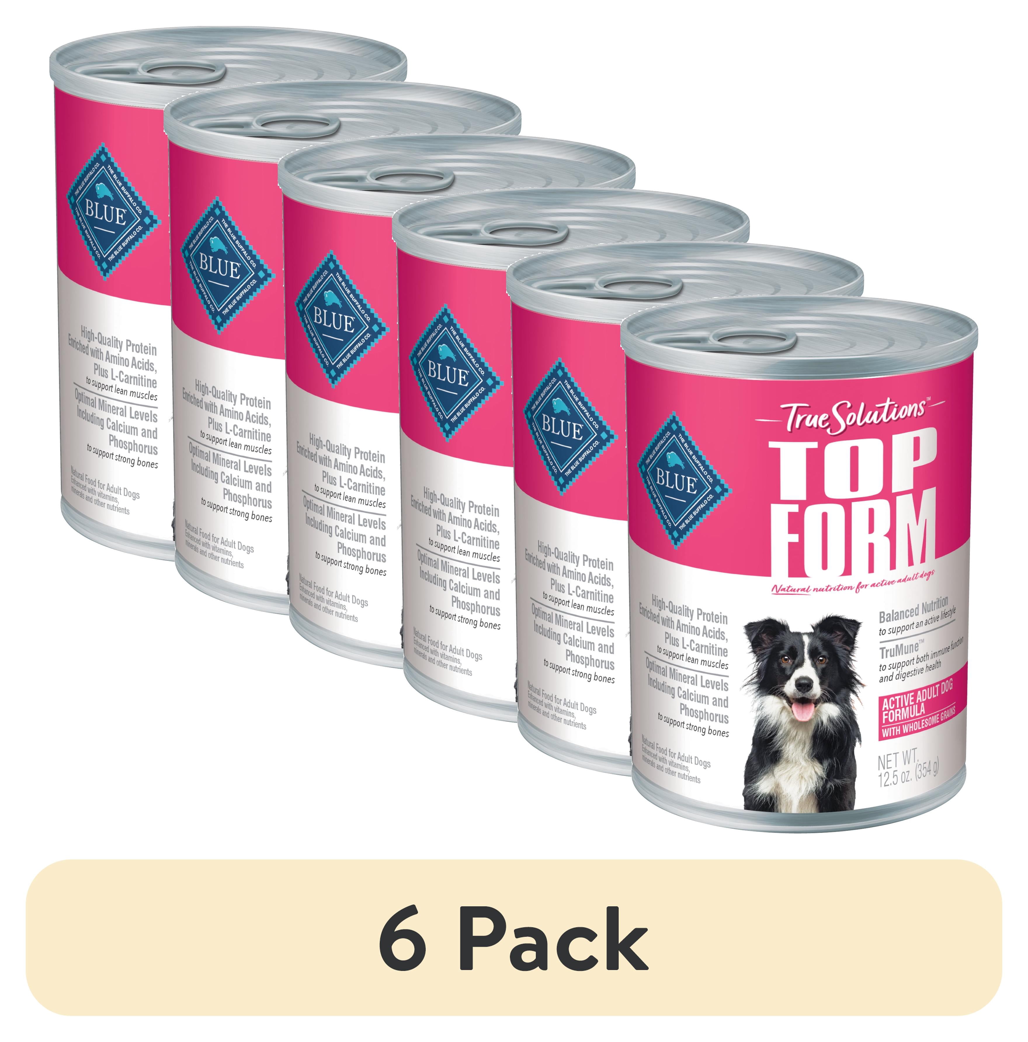 (6 pack) Blue Buffalo True Solutions Active Dog Wet Dog Food, 12.5-oz. Can