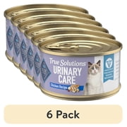 (6 pack) Blue Buffalo True Solutions Urinary Care Wet Cat Food, 3-oz. Can