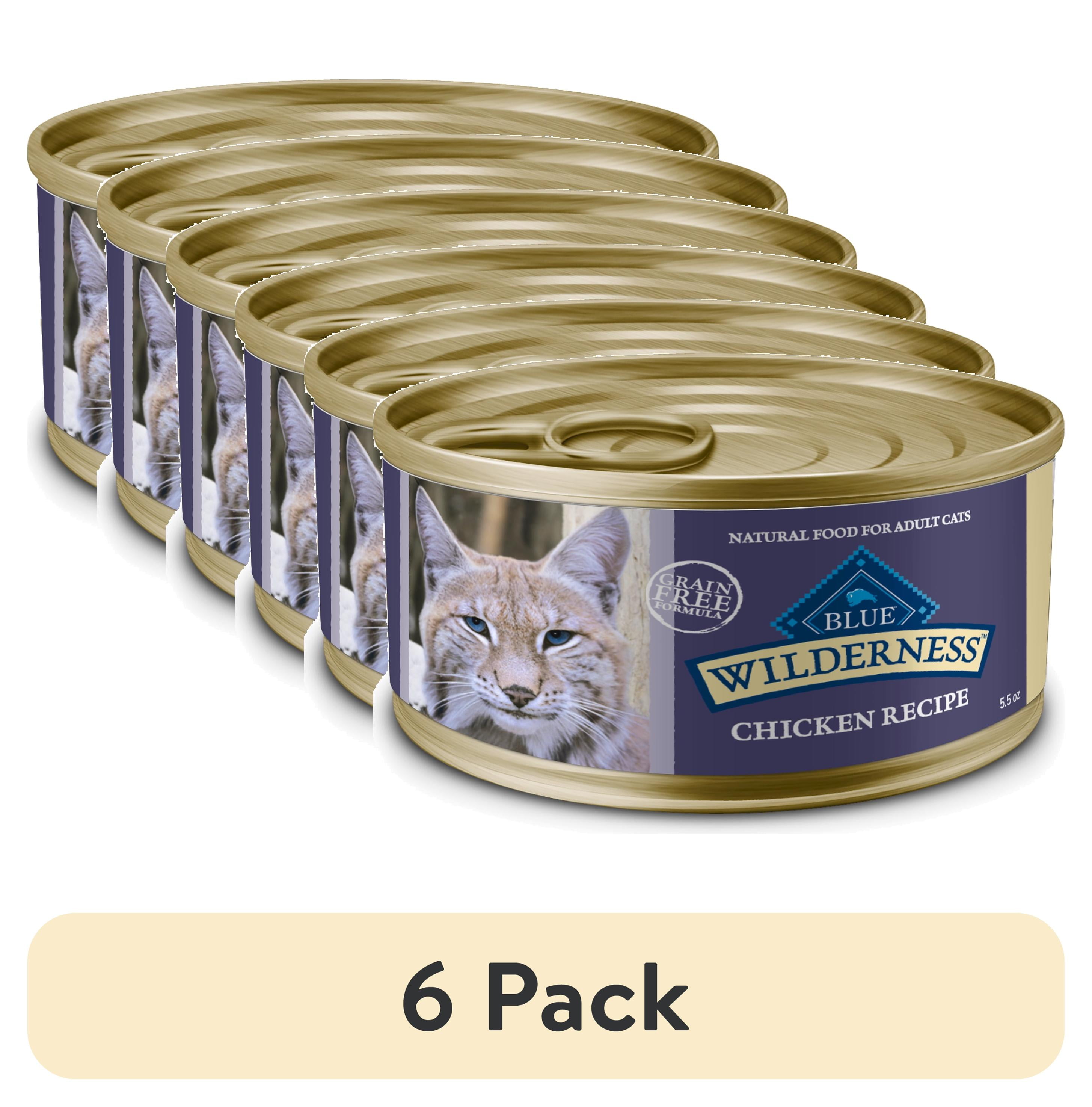 pack) Blue Buffalo Wilderness Wet Cat Food Pate, High-Protein