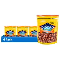 (6 pack) Blue Diamond Almonds, Classic and Sweet Honey Roasted Flavored Snack Nuts for Snacking, Lunches, Holiday, On-The-Go, Kids and Adults, 14oz Bag