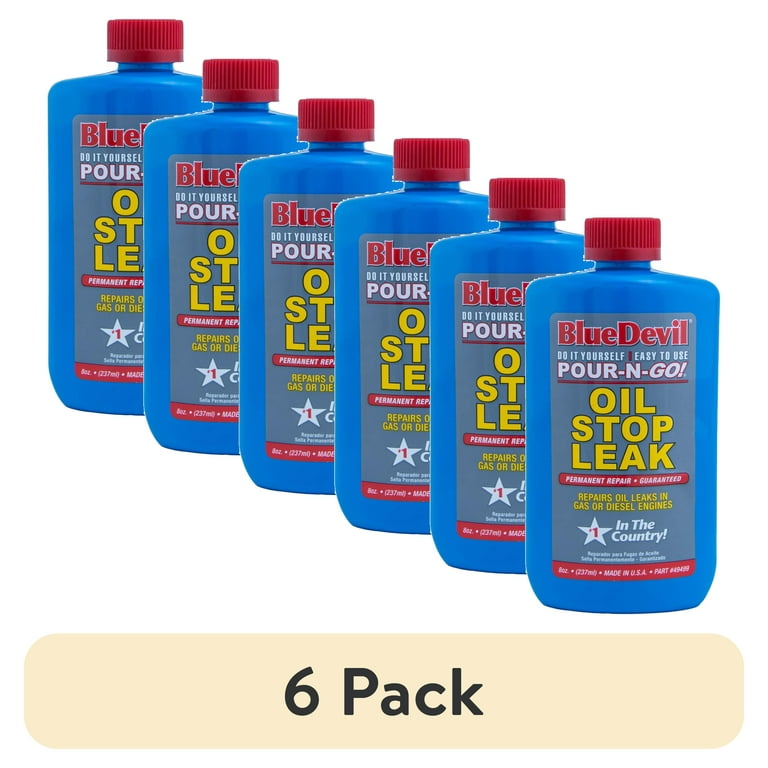 Blue Devil 49499 Engine Oil Stop Leak - 8 Ounce (Pack of 6)