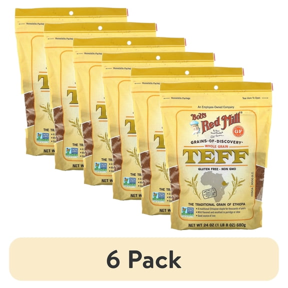(6 pack) Bob's Red Mill Whole Grain Teff 24 oz