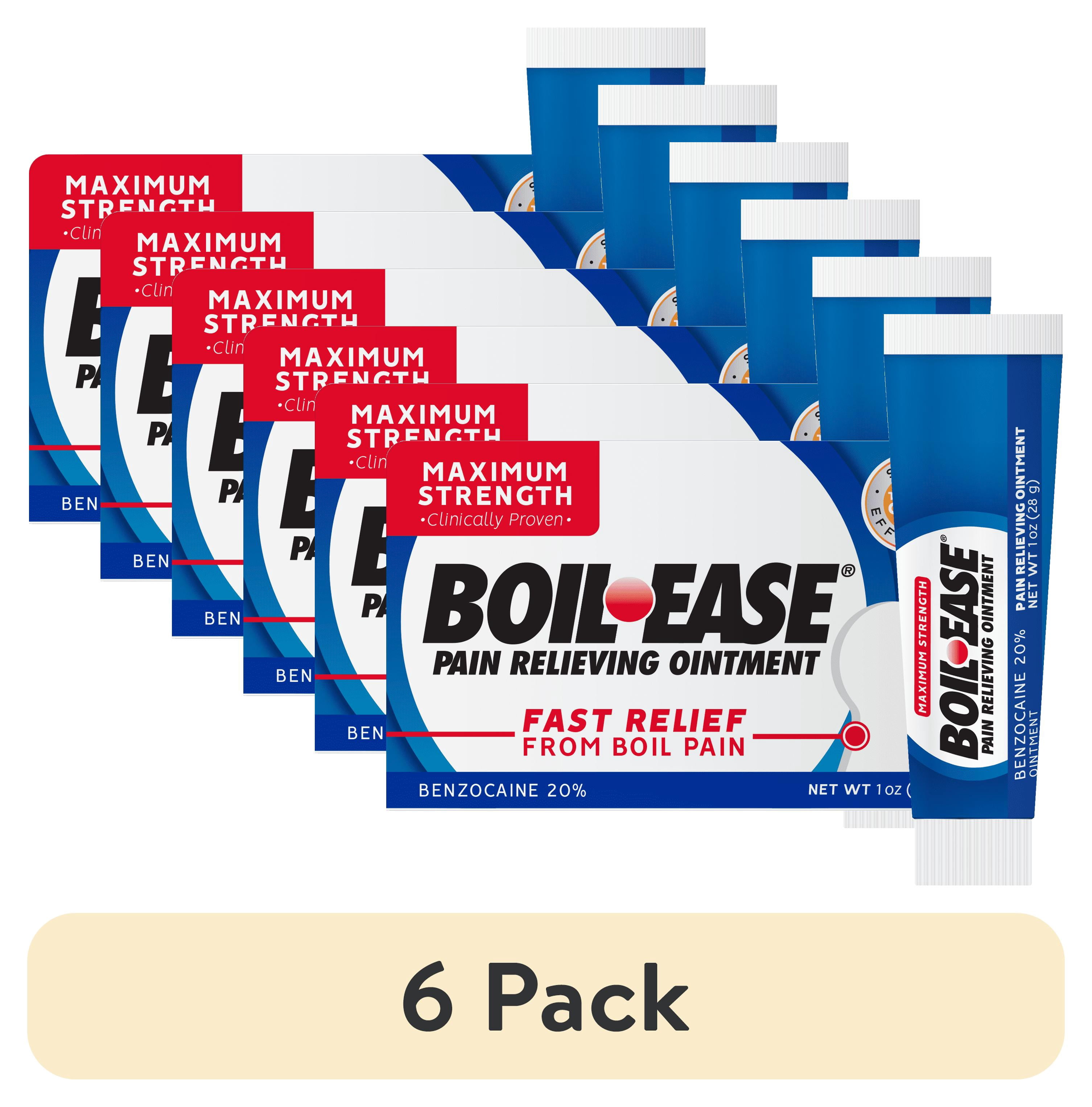 (6 pack) Boil-Ease Maximum Strength Pain Relieving Ointment, Body Aches & Pains, 1 oz