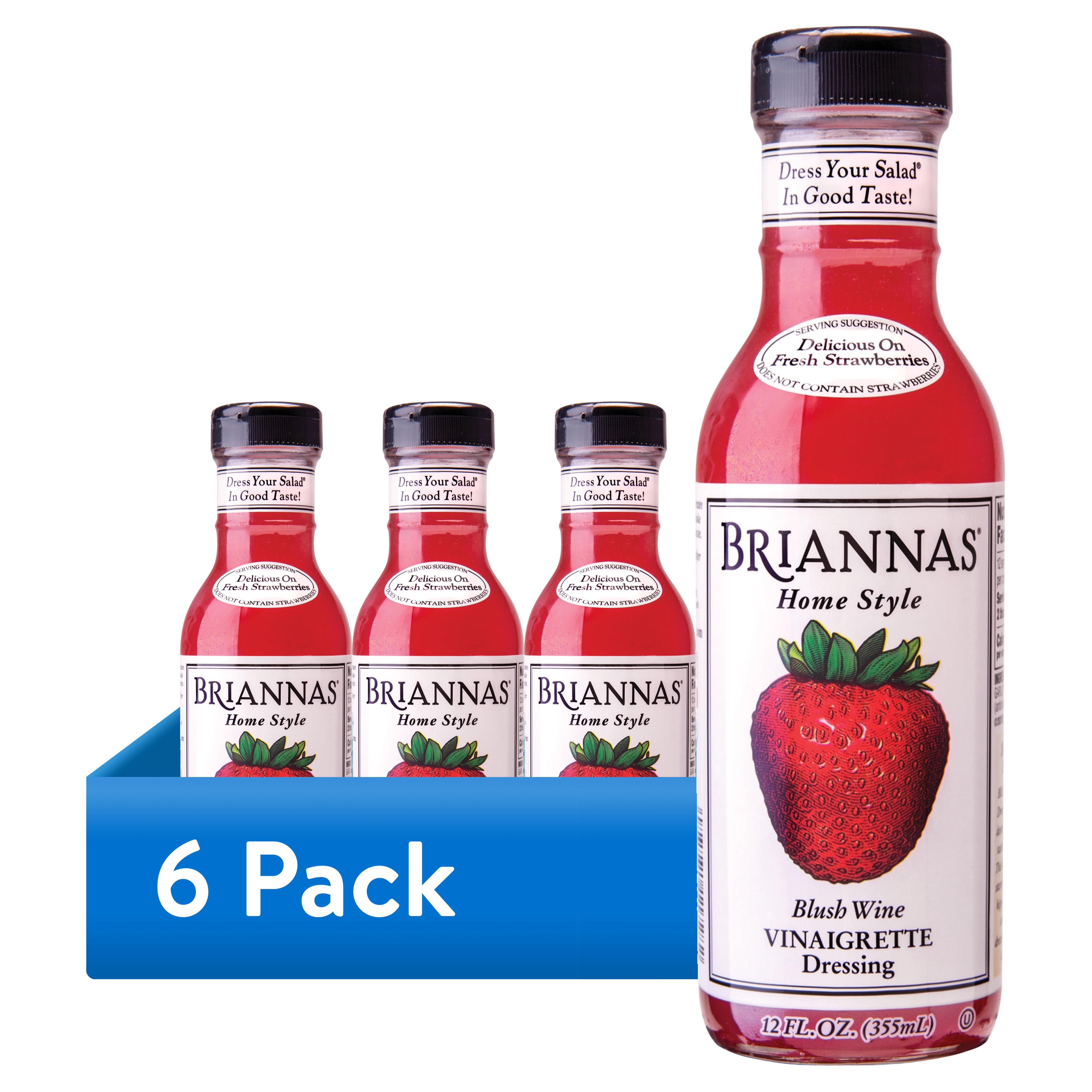 Brianna's Home Style Blush Wine Vinaigrette Salad Dressing, 12 fl oz -  Walmart Business Supplies