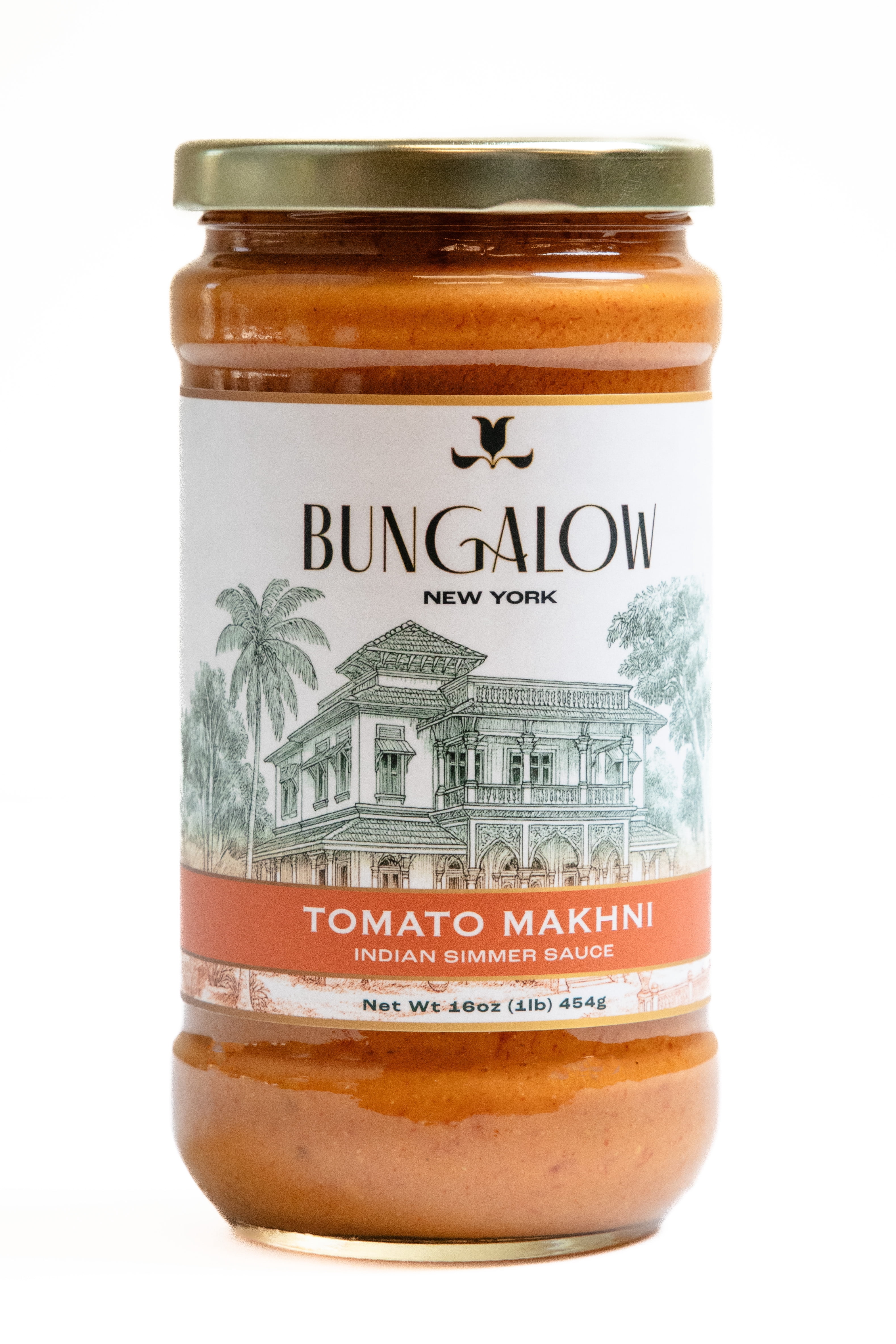 (6 pack) Bungalow Foods Tomato Makhni Indian Simmering Sauce, 16oz