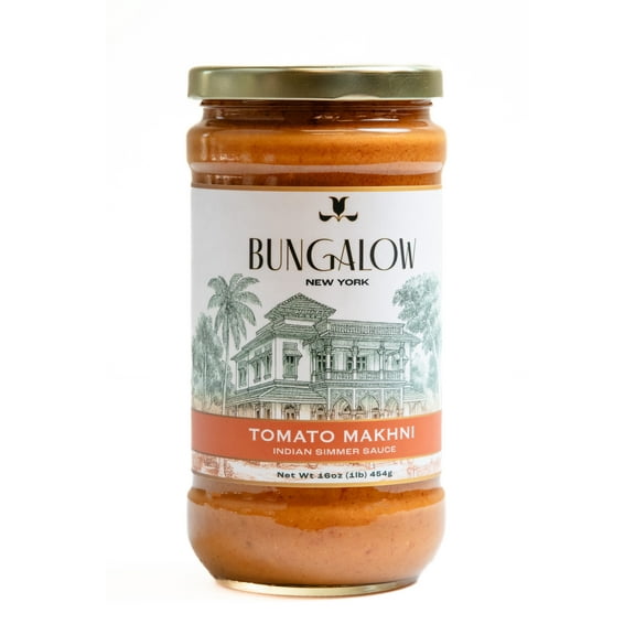 (6 pack) Bungalow Foods Tomato Makhni Indian Simmering Sauce, 16oz