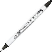6 pack CLEAN COLOR DOT Pen - BLACK - by ZIG Kuretake sold in 6s