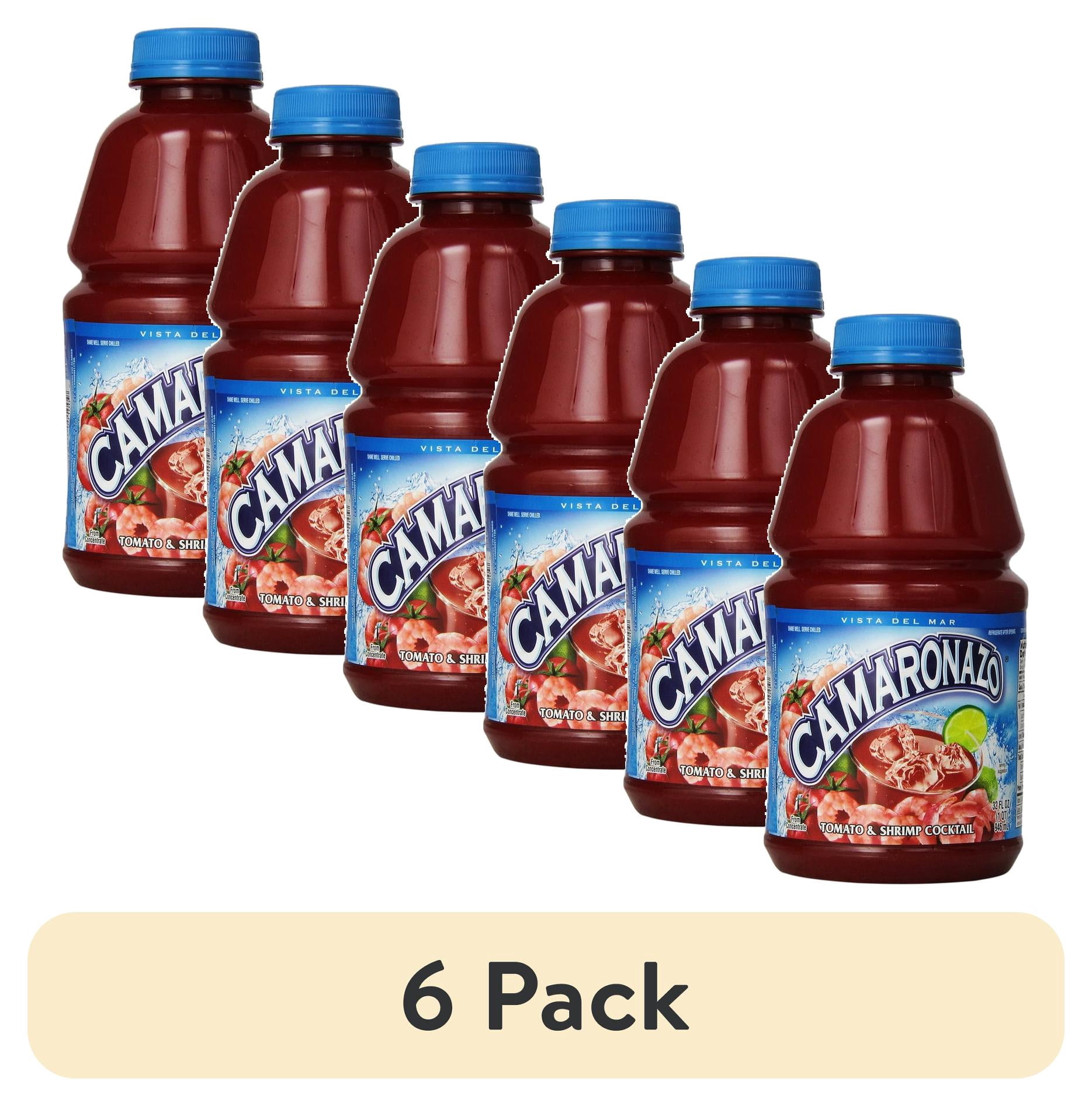 (6 pack) Camaronazo Tomato and Shrimp Cocktail, 32 oz bottle
