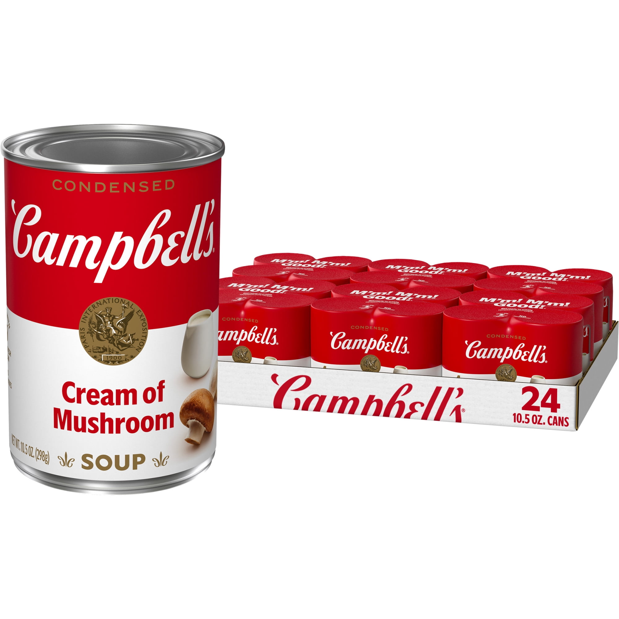 (6 pack) Campbell's Condensed Cream of Mushroom Soup, 10.5 oz Can (4 Pack)