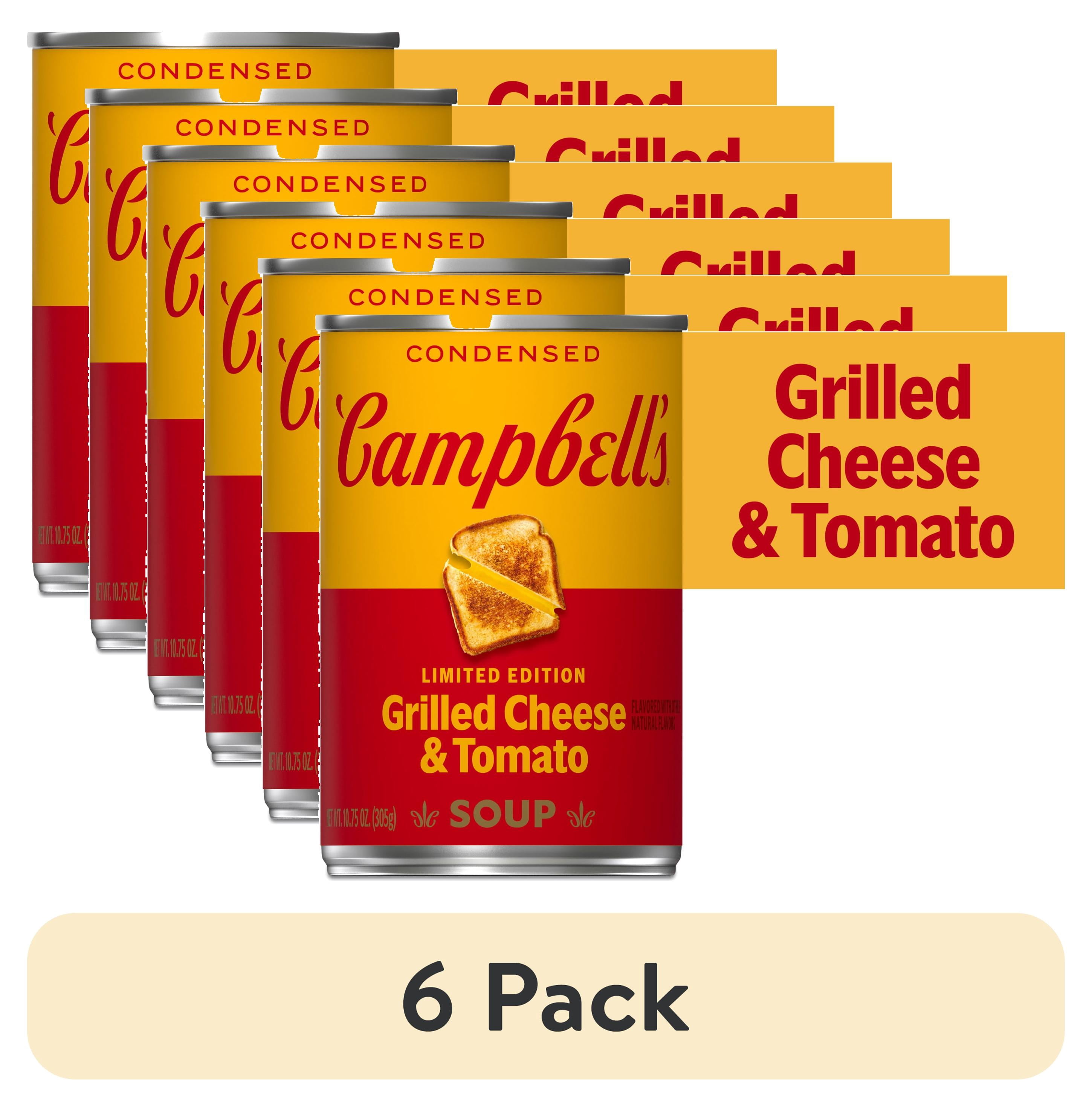 6 pack) Campbell's Condensed Grilled Cheese & Tomato Soup, 10.75