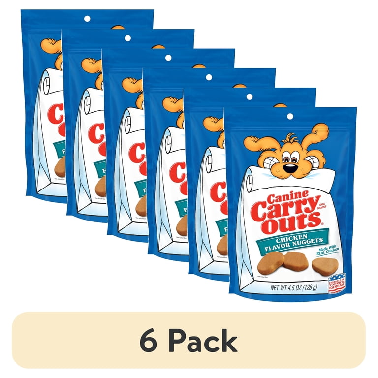 ドッグフード cary 6 pack) Canine Carry Outs Chicken Flavor Nuggets Dog Treats, 4.5