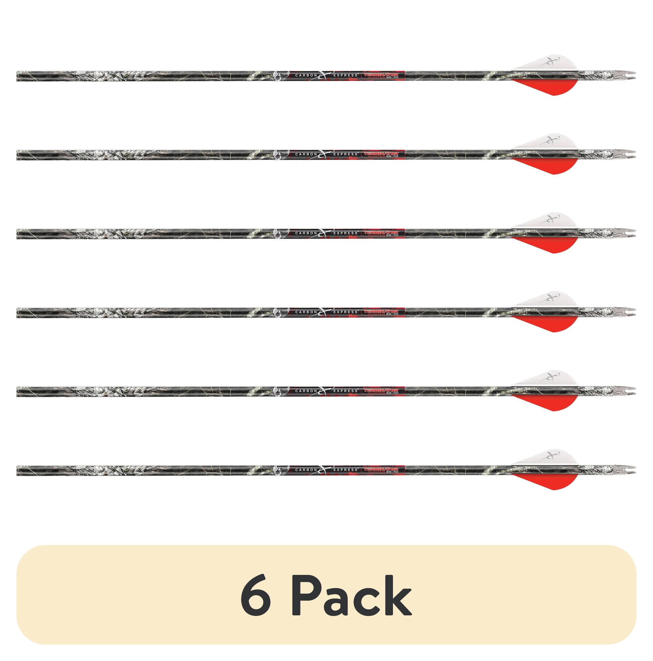 6 pack) Carbon Express Terminator Hunter 55-70 lb Draw Arrow, 30
