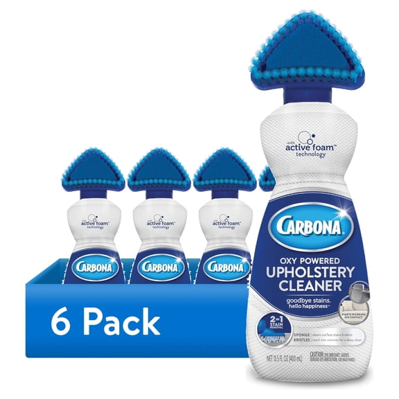 (6 pack) Carbona Oxy Powered Upholstery Cleaner Fresh Scent, 13.5 oz