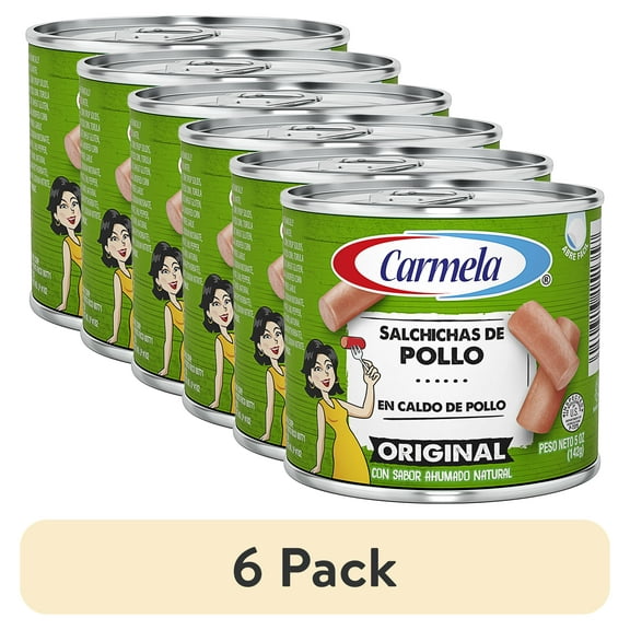 (6 pack) Carmela Chicken Sausage and Bouillion, Natural Smoke Flavor Added, 5 oz Can