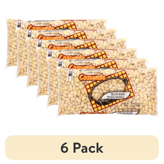 (6 pack) Casserole 1 lb Yellow Beans. Tree Nut-Free and Peanut-Free
