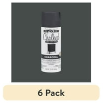 (6 pack) Charcoal, Rust-Oleum Chalked Ultra Matte Spray Paint, 12 oz