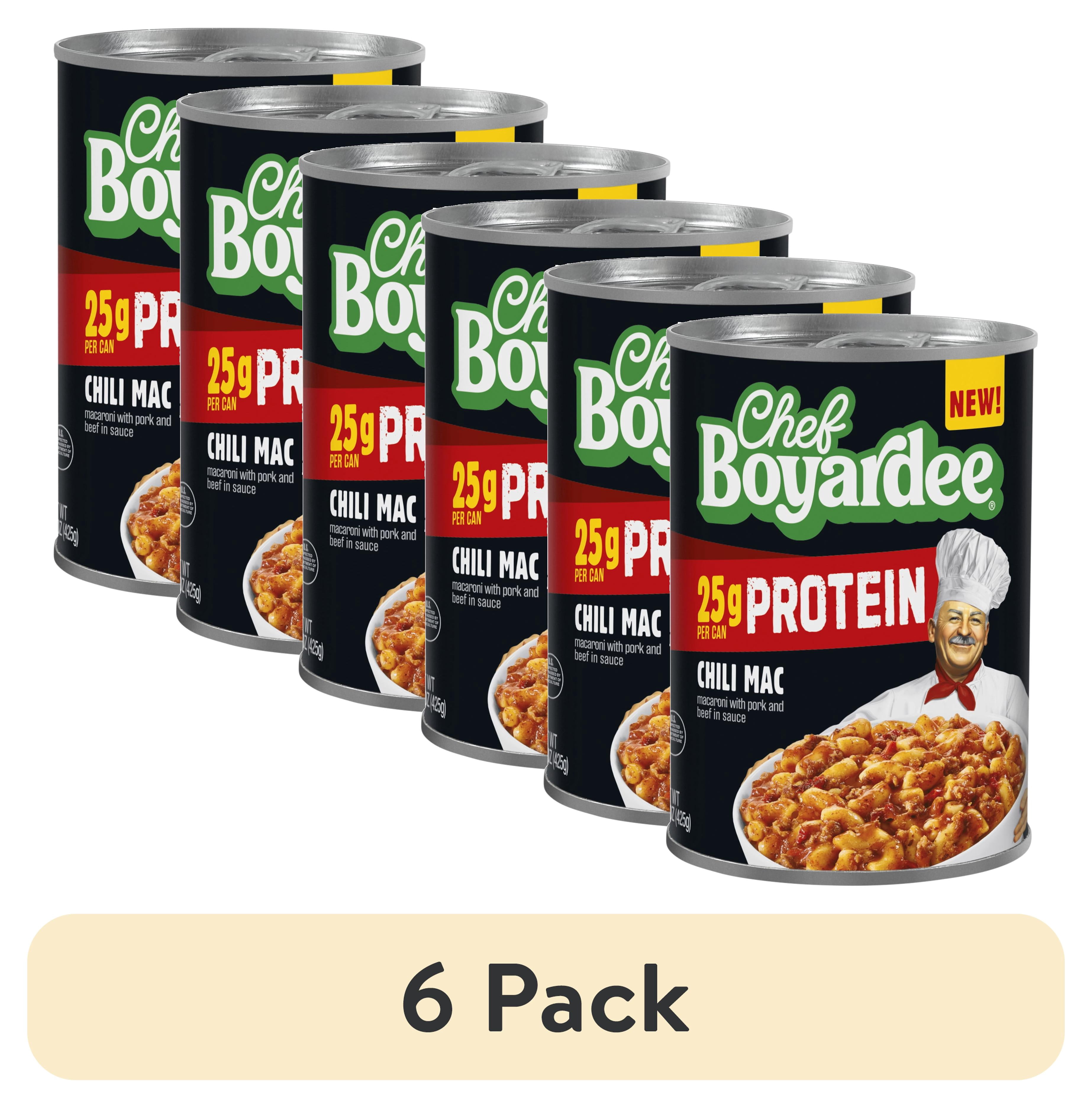 (6 pack) Chef Boyardee Protein Chili Mac, 15 oz Can
