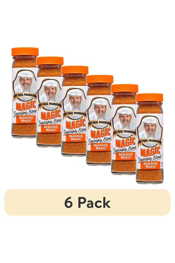 (6 pack) Chef Paul Prudhomme Magic Seafood Magic Seasoning Blends, 2 oz