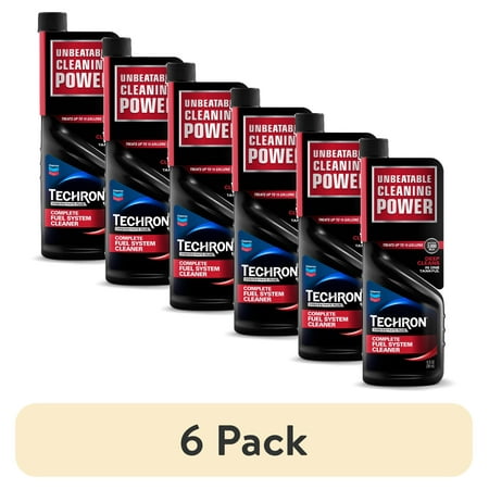 (6 pack) Chevron Techron Complete Fuel System Cleaner, 10 oz