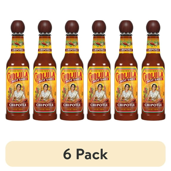 (6 pack) Cholula Chipotle Hot Sauce, 5.0 fl oz Bottle