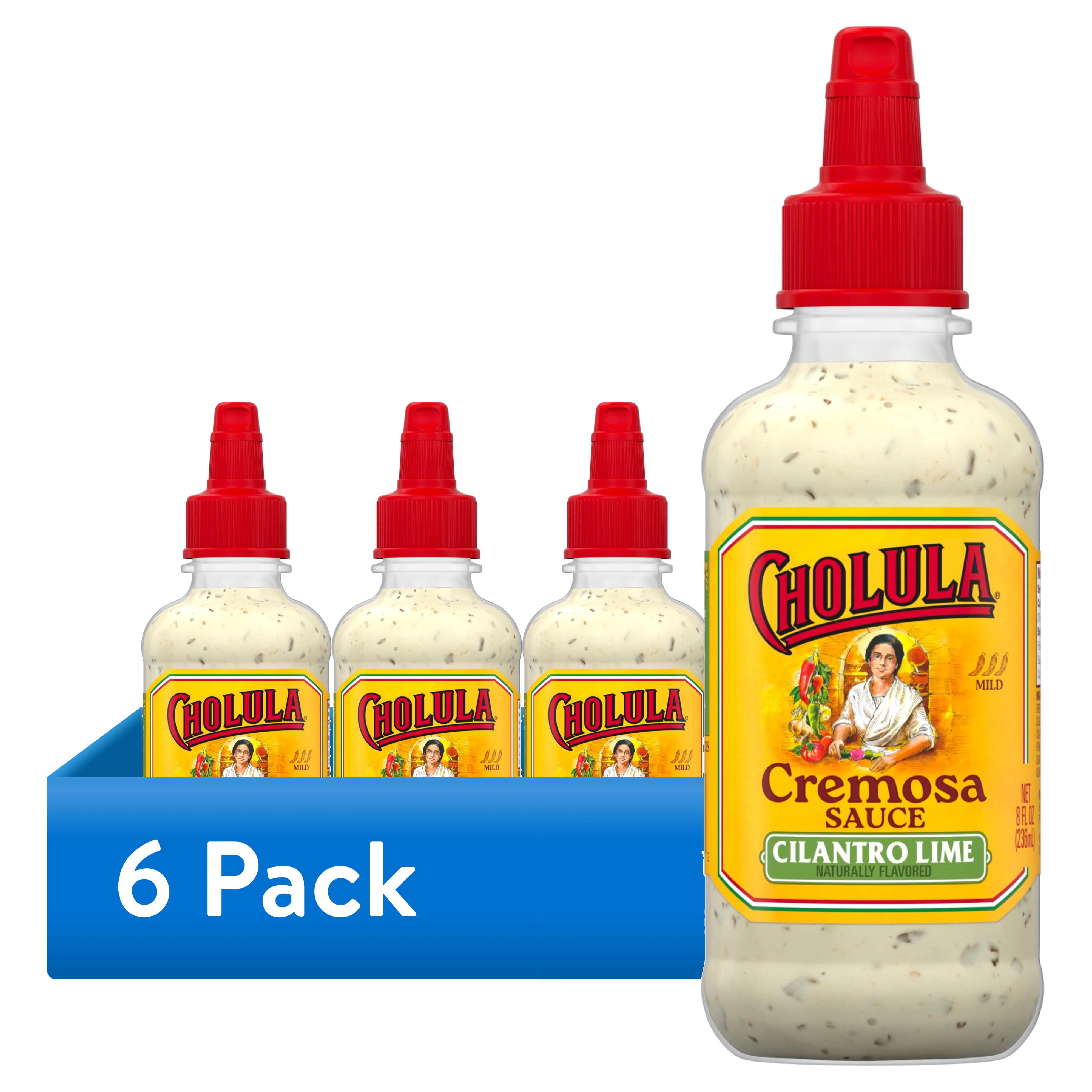 (6 pack) Cholula Cilantro Lime Cremosa Sauce, 8.0 fl oz Bottle