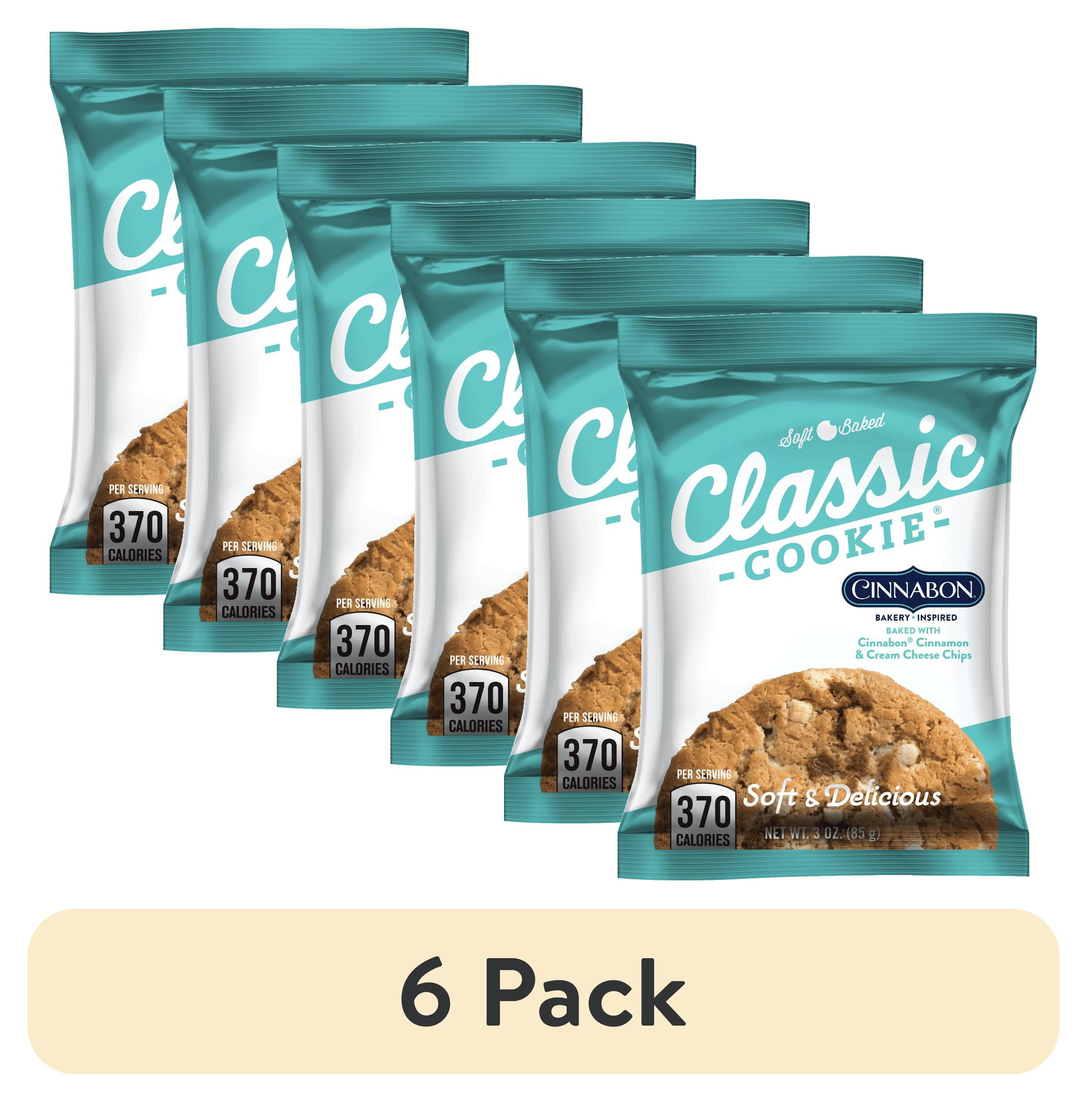 (6 pack) Classic Cookie® Cinnabon® Soft Baked Cookie, 3 oz, 1 Count