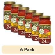 (6 pack) Classico Traditional Sweet Basil Pasta Sauce, 24 oz Jar