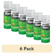 6 pack Clear, Rust-Oleum Lacquer Gloss Spray Paint-1906830, 11 oz